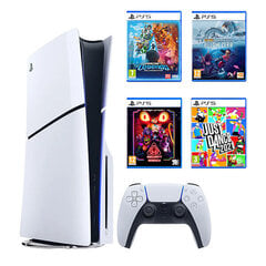 PlayStation 5 Slim Blu-Ray + 4 игры цена и информация | Игровые приставки | kaup24.ee