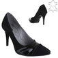 Mustad kontsaga nahkkingad hind ja info | Naiste kingad | kaup24.ee