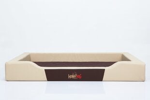 Hobbydog лежак Deluxe L, бежевый / коричневый, 75x50 см цена и информация | Лежаки, домики | kaup24.ee