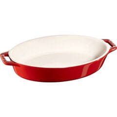 Staub Oval keraamiline vaagen 1,1 liitrine punane hind ja info | Pannid | kaup24.ee