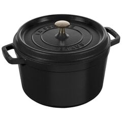 STAUB Ümmargune kõrge malmpott LA COCOTTE 4,8 l, must цена и информация | Кастрюли, скороварки | kaup24.ee