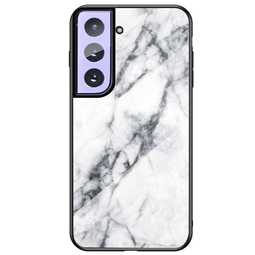 „Marble“ Kõva silikoon (TPU) kaaned - valge (Galaxy S21+) цена и информация | Telefoni kaaned, ümbrised | kaup24.ee