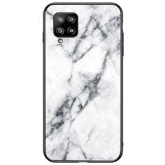 „Marble“ твердый силиконовый (TPU) чехол - белый (Galaxy A42 5G) цена и информация | Чехлы для телефонов | kaup24.ee