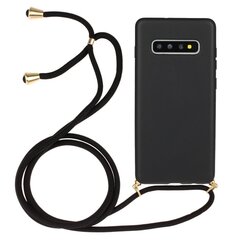 „Strap“ Kõva silikoon (TPU) kaaned - must (Galaxy S10) hind ja info | Telefoni kaaned, ümbrised | kaup24.ee