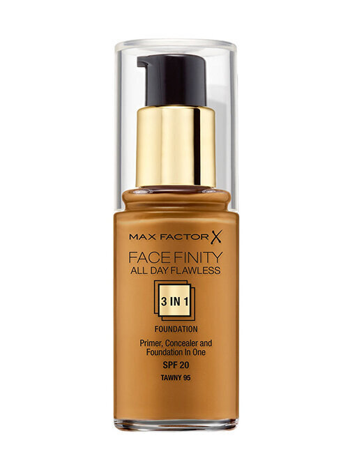 Jumestuskreem Max Factor Facefinity All Day Flawless 3in1 SPF20 30 ml, 95 Tawny hind ja info | Jumestuskreemid, puudrid | kaup24.ee