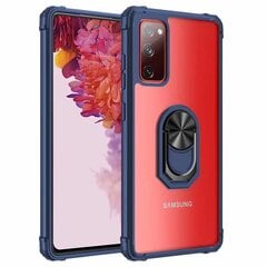 „Fashion“ Kickstand Kõva silikoon (TPU) kaaned - läbipaistev / sinine (Galaxy A72) hind ja info | Telefoni kaaned, ümbrised | kaup24.ee