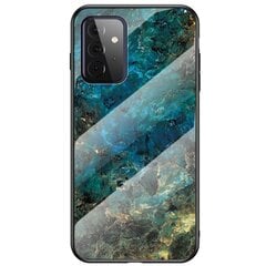 „Marble“ твердый силиконовый (TPU) чехол - синий (Galaxy A72) цена и информация | Чехлы для телефонов | kaup24.ee