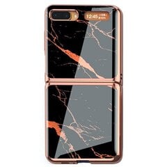 „GKK“ Marble plastikust kaaned - must (Galaxy Z Flip) hind ja info | Telefoni kaaned, ümbrised | kaup24.ee