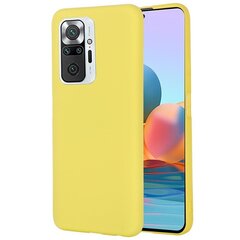 „Shell“ Kõva silikoon (TPU) kaaned - kollane (Redmi Note 10 Pro) hind ja info | Telefoni kaaned, ümbrised | kaup24.ee