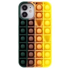 „Popit“ Bubble мягкий силиконовый (TPU) чехол - тёмно-зелёный (iPhone 12 Mini) цена и информация | Чехлы для телефонов | kaup24.ee