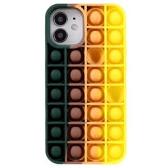 „Popit“ Bubble мягкий силиконовый (TPU) чехол - тёмно-зелёный (iPhone 12 / 12 Pro) цена и информация | Чехлы для телефонов | kaup24.ee