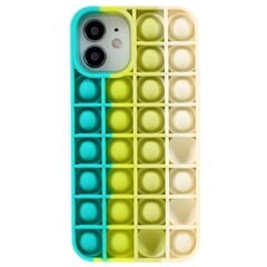 „Popit“ Bubble мягкий силиконовый (TPU) чехол - зелёный (iPhone 12 / 12 Pro) цена и информация | Чехлы для телефонов | kaup24.ee