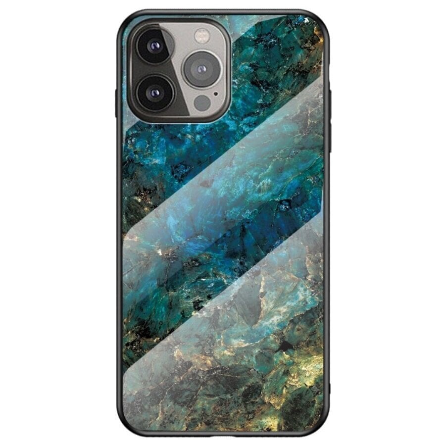 „Marble“ Kõva silikoon (TPU) kaaned - sinine (iPhone 13 Pro Max) цена и информация | Telefoni kaaned, ümbrised | kaup24.ee