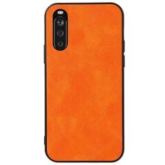 „Deluxe Leather“ kaaned - oranž (Xperia 10 III) hind ja info | Telefoni kaaned, ümbrised | kaup24.ee