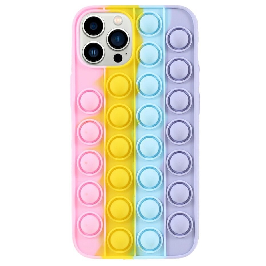 „Popit“ Bubble pehme silikoon (TPU) kaaned - roosa (iPhone 13 Pro Max) цена и информация | Telefoni kaaned, ümbrised | kaup24.ee