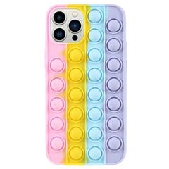 „Popit“ Big Bubble мягкий силиконовый (TPU) чехол - розовый (iPhone 13 / 13 Pro) цена и информация | Чехлы для телефонов | kaup24.ee