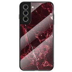 „Marble“ твердый силиконовый (TPU) чехол - красный (Galaxy S21 FE 5G) цена и информация | Чехлы для телефонов | kaup24.ee