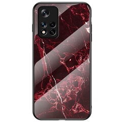 „Marble“ твердый силиконовый (TPU) чехол - красный (Poco M4 Pro 5G / Redmi Note 11 5G) цена и информация | Чехлы для телефонов | kaup24.ee