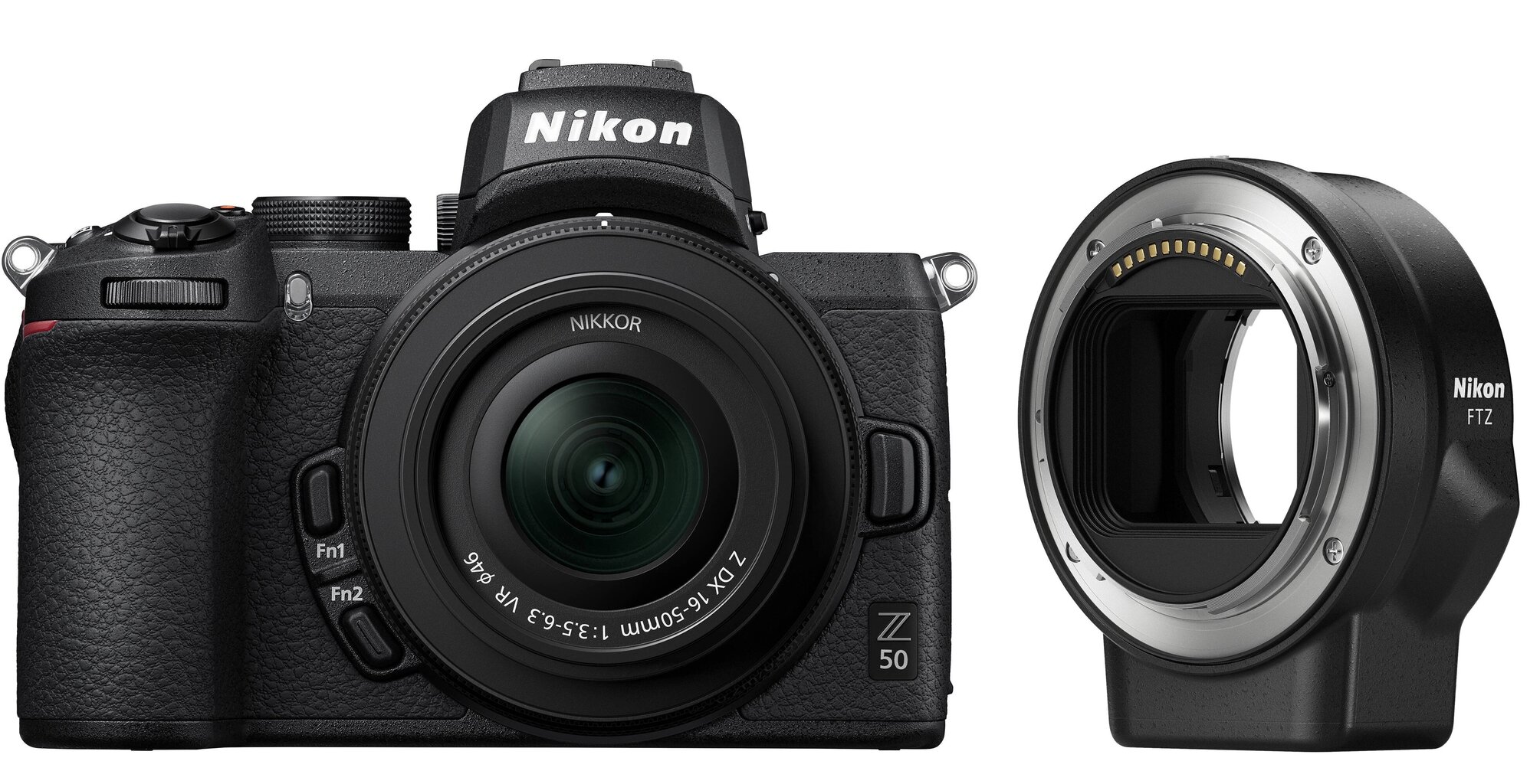 Nikon Z50 + NIKKOR Z DX 16-50mm f/3.5-6.3 VR + FTZ kinnitusadapter hind ja info | Fotoaparaadid | kaup24.ee