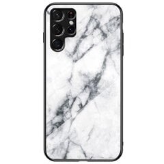 „Marble“ твердый силиконовый (TPU) чехол - белый (Galaxy S22 Ultra 5G) цена и информация | Чехлы для телефонов | kaup24.ee