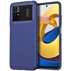 „Jazz“ твердый силиконовый (TPU) чехол - синий (Poco X4 Pro) цена и информация | Чехлы для телефонов | kaup24.ee