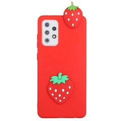 „Squezy“ Strawberry Kõva silikoon (TPU) kaaned - punane (Galaxy A33 5G) hind ja info | Telefoni kaaned, ümbrised | kaup24.ee