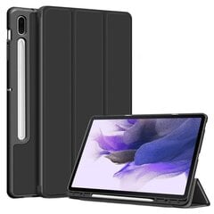 Чехол-книжка „Stylus“ - чёрный (Galaxy Tab S7 FE 12.4" / S7+ 12.4" / S8+ 12.4") цена и информация | Чехлы для планшетов и электронных книг | kaup24.ee