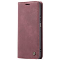 Кожиный чехол-книжка "CaseMe" Retro - бордовый (Redmi Note 11 Pro+) цена и информация | Чехлы для телефонов | kaup24.ee