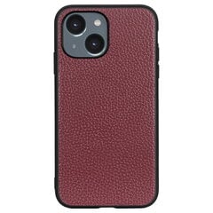 „Deluxe Leather“ кожаный чехол - бордовый (iPhone 14) цена и информация | Чехлы для телефонов | kaup24.ee