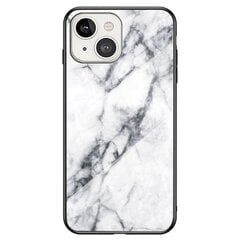 „Marble“ твердый силиконовый (TPU) чехол - белый (iPhone 14) цена и информация | Чехлы для телефонов | kaup24.ee