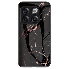 „Marble“ твердый силиконовый (TPU) чехол - чёрный / золотой (OnePlus 10T) цена и информация | Чехлы для телефонов | kaup24.ee