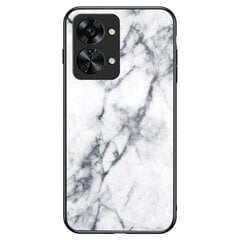 „Marble“ Kõva silikoon (TPU) kaaned - valge (OnePlus Nord 2T 5G) hind ja info | Telefoni kaaned, ümbrised | kaup24.ee