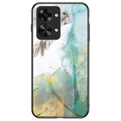 „Marble“ твердый силиконовый (TPU) чехол - зелёный (OnePlus Nord 2T 5G) цена и информация | Чехлы для телефонов | kaup24.ee