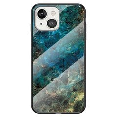 „Marble“ твердый силиконовый (TPU) чехол - синий (iPhone 14) цена и информация | Чехлы для телефонов | kaup24.ee