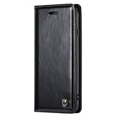 Кожиный чехол-книжка „CaseMe“ Leather - чёрный (iPhone 6 / 7 / 8 / SE 2020 / SE 2022) цена и информация | Чехлы для телефонов | kaup24.ee