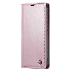 Кожиный чехол-книжка „CaseMe“ Leather - розовый (iPhone 13) цена и информация | Чехлы для телефонов | kaup24.ee