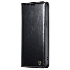 Кожиный чехол-книжка „CaseMe“ Leather - чёрный (iPhone 13 Pro) цена и информация | Чехлы для телефонов | kaup24.ee