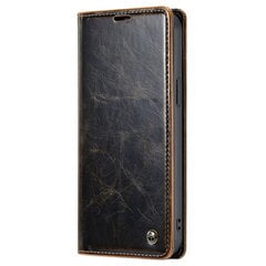 Кожиный чехол-книжка „CaseMe“ Leather - коричневый (iPhone 13 Pro) цена и информация | Чехлы для телефонов | kaup24.ee