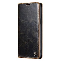 Кожиный чехол-книжка "CaseMe" Leather - коричневый (iPhone 14 Pro) цена и информация | Чехлы для телефонов | kaup24.ee