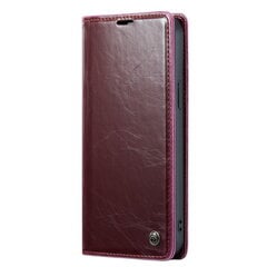 „CaseMe“ Leather Tugev tahke kaaned - burgundi (iPhone 14 Plus) hind ja info | Telefoni kaaned, ümbrised | kaup24.ee