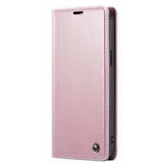 Кожиный чехол-книжка "CaseMe" Leather - розовый  (iPhone 14 Plus) цена и информация | Чехлы для телефонов | kaup24.ee