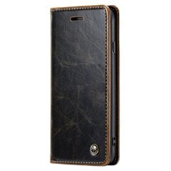 Кожиный чехол-книжка „CaseMe“ Leather - коричневый (iPhone 6 / 7 / 8 / SE 2020 / SE 2022) цена и информация | Чехлы для телефонов | kaup24.ee