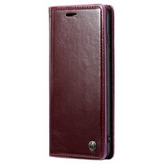 Кожиный чехол-книжка „CaseMe“ Leather - бордовый (Galaxy S10) цена и информация | Чехлы для телефонов | kaup24.ee