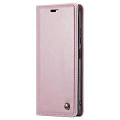 Кожиный чехол-книжка "CaseMe" Leather - розовый (Redmi Note 12 Pro / Poco X5 Pro) цена и информация | Чехлы для телефонов | kaup24.ee