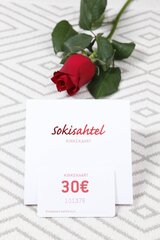 Sokisahtli KINKEKAART 30€ väärtuses hind ja info | Muud kingitused | kaup24.ee