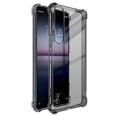 Усиленный твердый силиконовый чехол „Imak“ (TPU) - серый + защитная пленка (Xperia 1 IV) цена и информация | Чехлы для телефонов | kaup24.ee