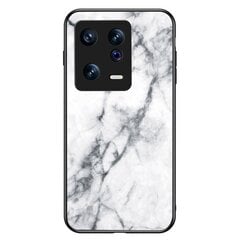 Твердый силиконовый чехол „Marble“ (TPU) - белый (Xiaomi 13) цена и информация | Чехлы для телефонов | kaup24.ee