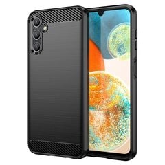 „Carbon“ Kõva silikoon (TPU) kaaned - must (Galaxy A14 5G / A14 4G) hind ja info | Telefoni kaaned, ümbrised | kaup24.ee