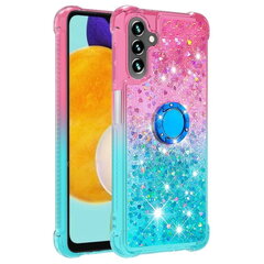 Твердый силиконовый чехол (TPU) „Shine“ Kickstand - мятный/розовый (Galaxy A34 5G) цена и информация | Чехлы для телефонов | kaup24.ee