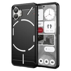 Твердый силиконовый чехол „Carbon“ (TPU) - черный (Nothing Phone 2) цена и информация | Чехлы для телефонов | kaup24.ee